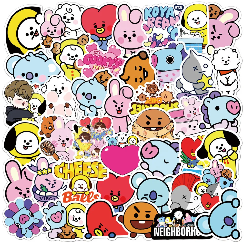 Pegatinas Kawaii BT21 para Mal - Evoker Cosplay Prop reseña y precio